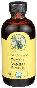 Flavorganics Organic Vanilla Extract, 4 Ounce