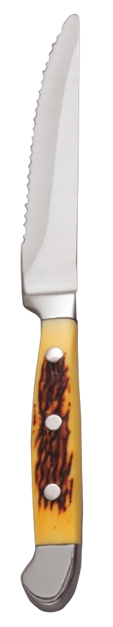 World Tableware Inc Steak Knife - Yellow POM Handle -- 12 per case.