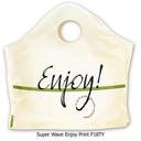 Command Packaging 18 X 16 x 9 inch Plastic Enjoy Print Wave Carry Out Bag, 500 count -- 500 per case