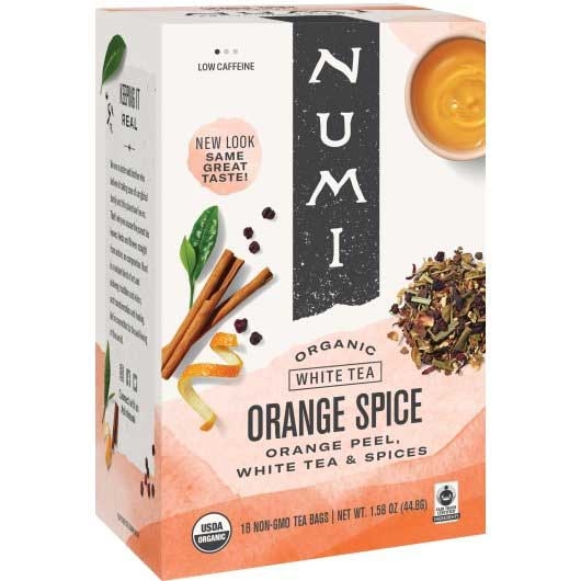 Numi Organic Orange Spice White Tea, 0.1 Pound -- 6 per case.