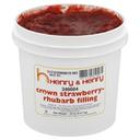 Henry and Henry Crown Strawberry Rhubarb Filling, 20 Pound.