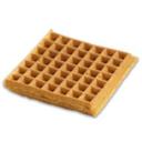 Krusteaz Whole Grain Belgian 4 Inch x 4 Inch Square 1 Inch Thick Waffles, 2.4 Ounce per Waffle - 9 per pack -- 8 packs per case