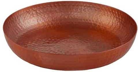 American Metalcraft Copper Hammered Aluminum Single Wall Seafood Tray, 128 Ounce