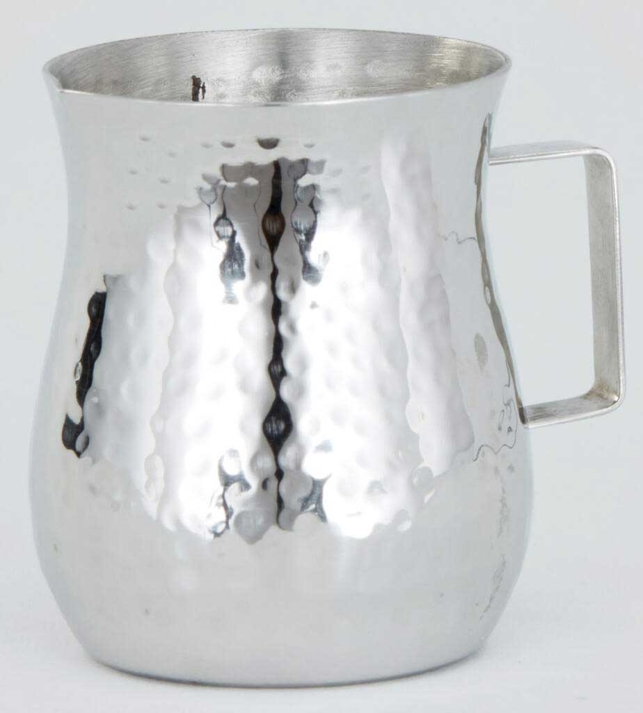 American Metalcraft Silver Stainless Steel Hammered Bell Creamer, 2 Ounce