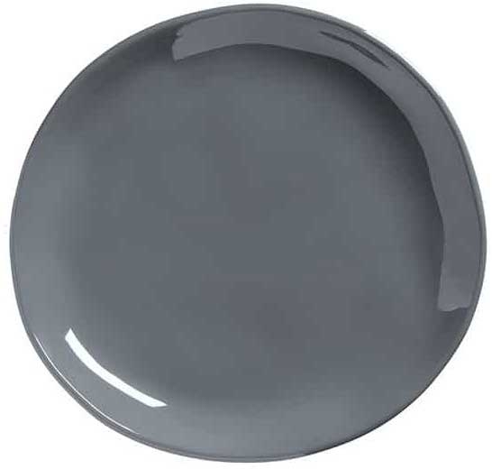 American Metalcraft Crave Collection Storm Round Melamine Coupe Plate, 7-1/2 inch Dia x 7/8 inch Height