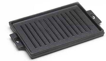 American Metalcraft Rectangular Mini Cast Iron Griddle with Handle, 8-1/4 inch Length x 5-3/4 inch Width x 3/4 inch Height, 9-1/2 inch Length