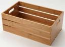 American Metalcraft Bamboo Full Size Wooden Crate, 20 1/2 x 12 1/2 x 8 inch