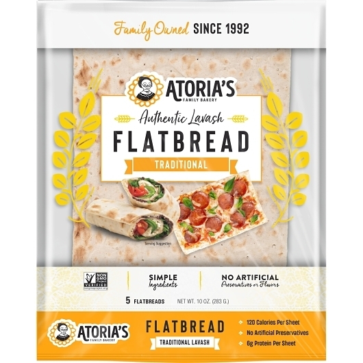Atorias Traditional Lavash Flatbread, 10 Ounce -- 10 per case