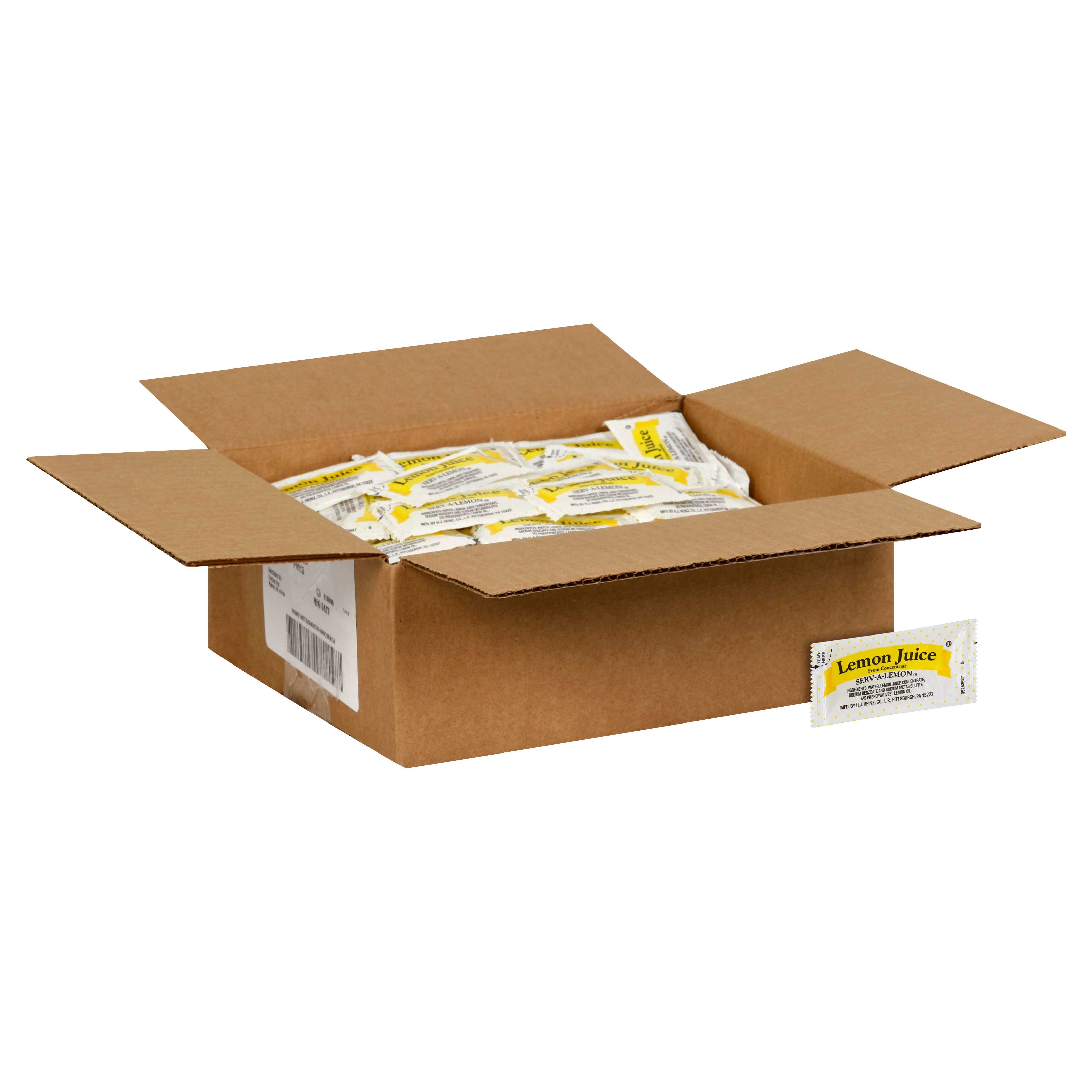 Portion Pac Lemon Juice Packets, 4 Gram -- 200 per case