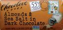 Chocolove Almonds and Sea Salt in Dark Chocolate Mini Bar, 1.3 Ounce -- 144 per case