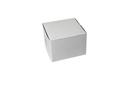 Boxit Lock Corner One Piece White Bakery Box, 7 x 7 x 5 inch -- 100 per case.