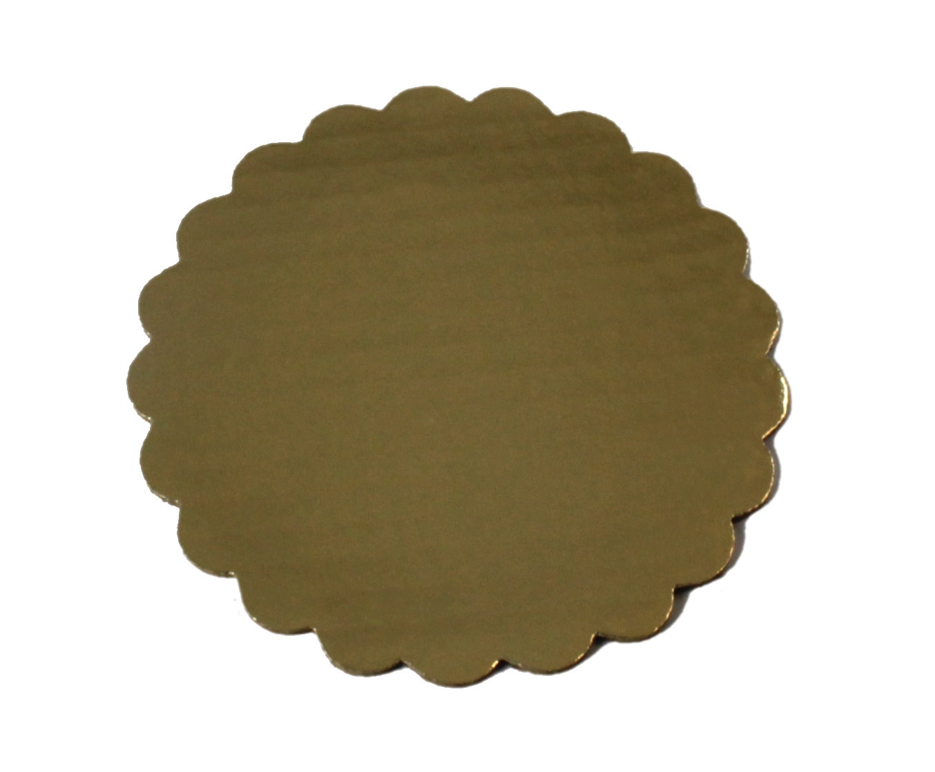 Boxit Gold Scalloped Cake Circle, 12 inch -- 100 per case.