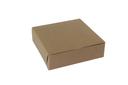 Boxit Lock Corner One Piece Kraft Bakery Box, 10 x 10 x 3 inch -- 200 per case.