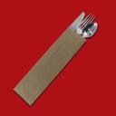 Fischer Natural Kraft Silverware Bag, 2.75 x 10 inch -- 2000 per case.