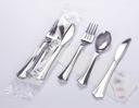 WNA Kifl Reflections Knife Fork Spoon 2 Ply Napkin Salt and Pepper Kit -- 250 per case.