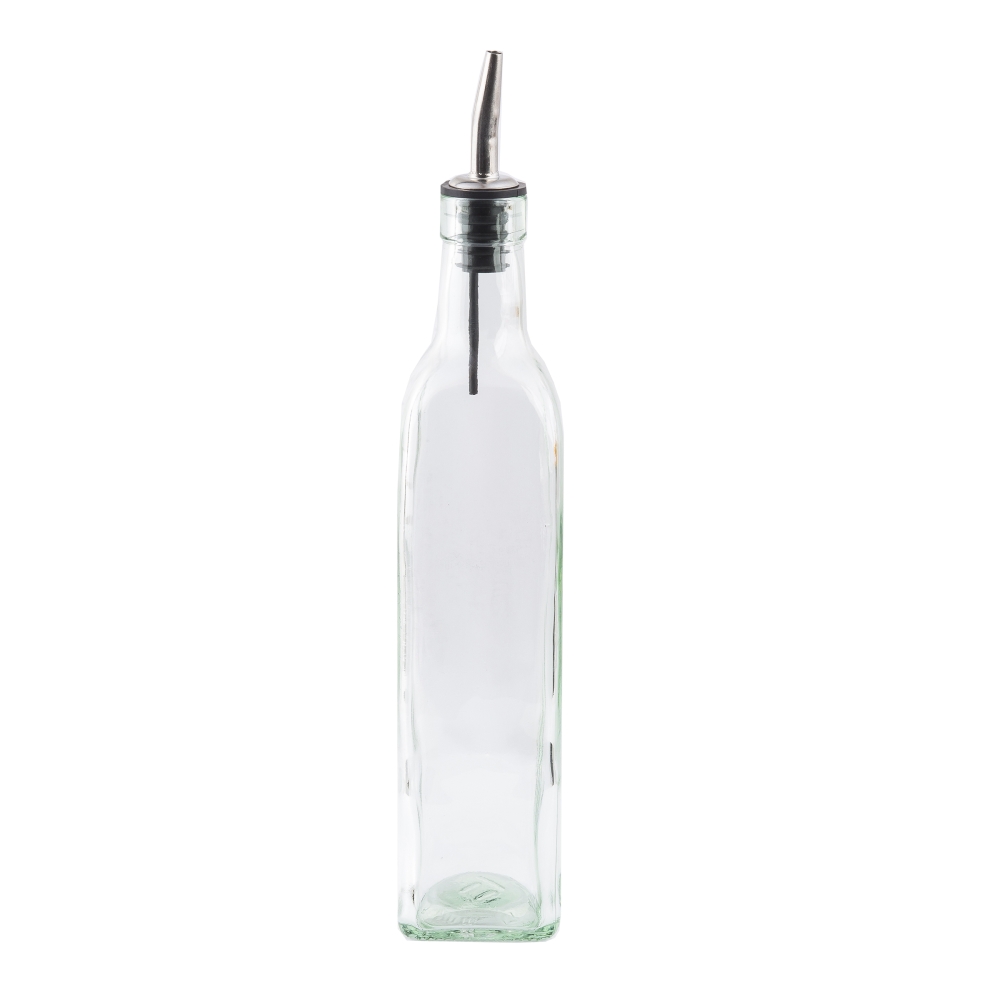 16 ounce galss Bottle Olive Oil With Stainless Steel Pourer