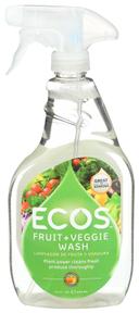 Ecos Fruit Plus Veggie Wash, 22 Fluid Ounce Spray -- 6 per case