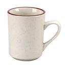 Vertex China Caravan Brown Speckled Double Band Undecorated American White Mug, 3 1/8 inch -- 36 per case.