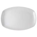 Vertex China Ventana Undecorated Porcelain White Oblong Coupe Platter, 14 x 9 1/8 inch -- 12 per case.