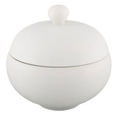 Vertex China Radiance Undecorated Porcelain White Soup Tureen with Lid, 10 Ounce -- 12 per case.