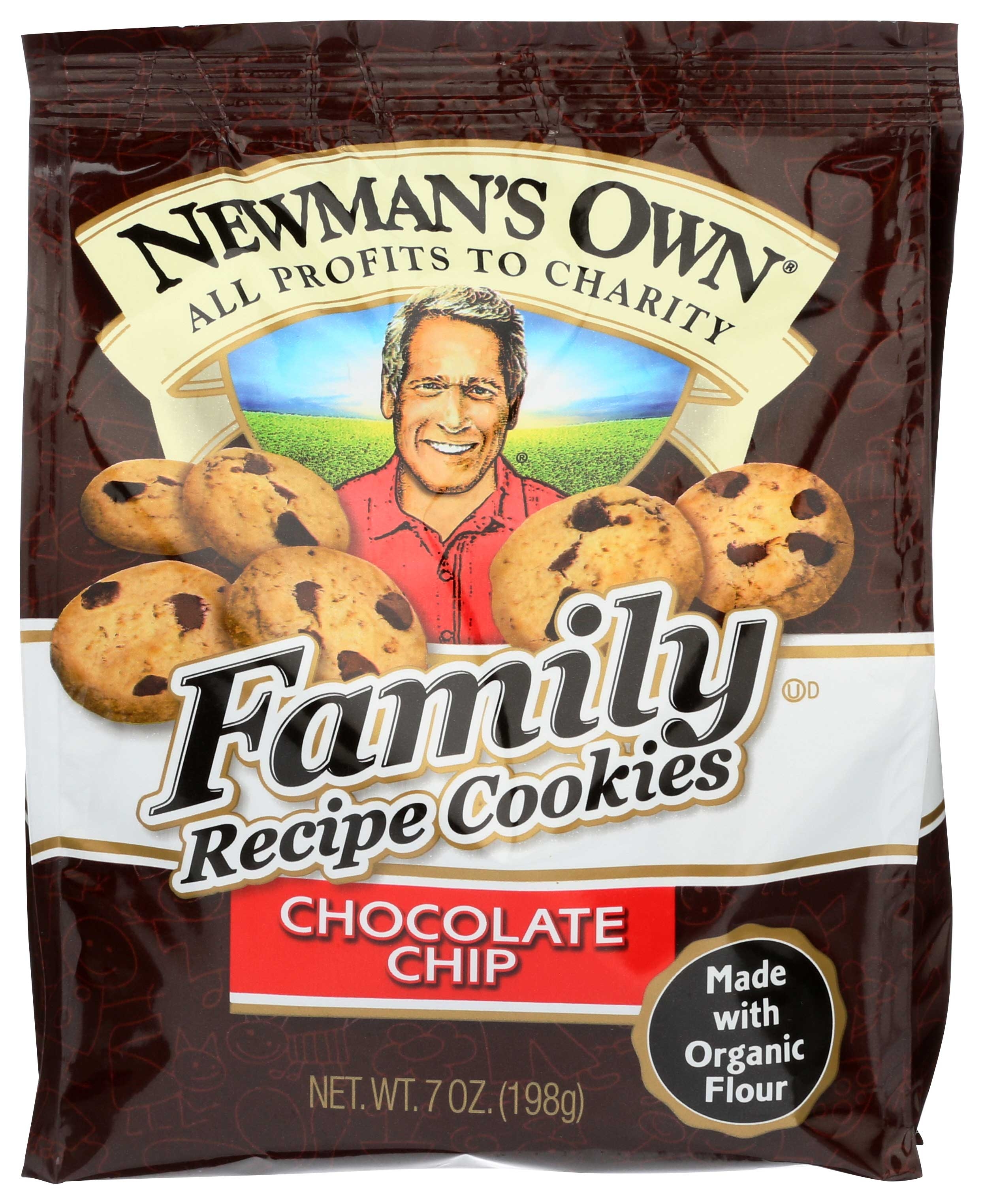 Newmans Own Organics Chocolate Chip Cookie, 7 Ounce -- 6 per case.