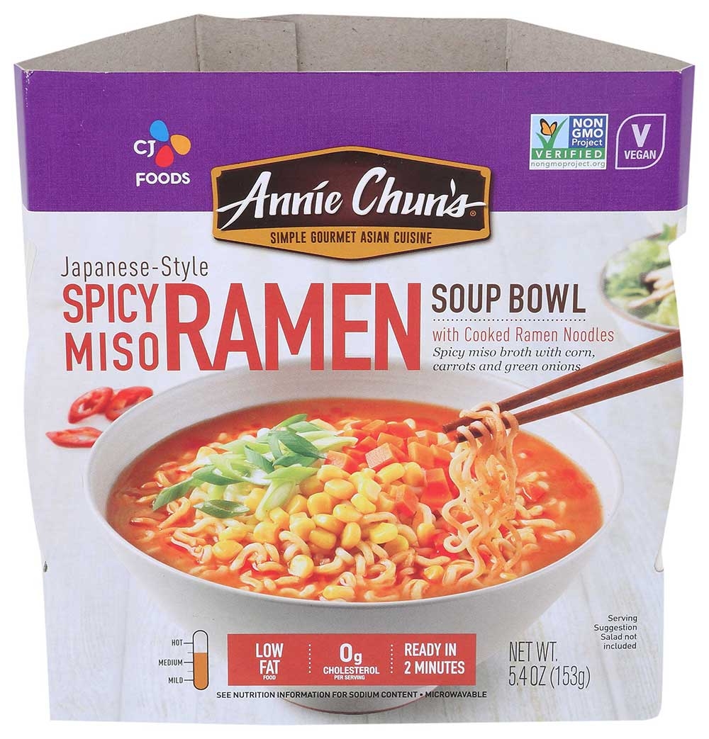 Annie Chuns Spicy Miso Ramen Soup Bowl, 5.4 Ounce -- 6 per case