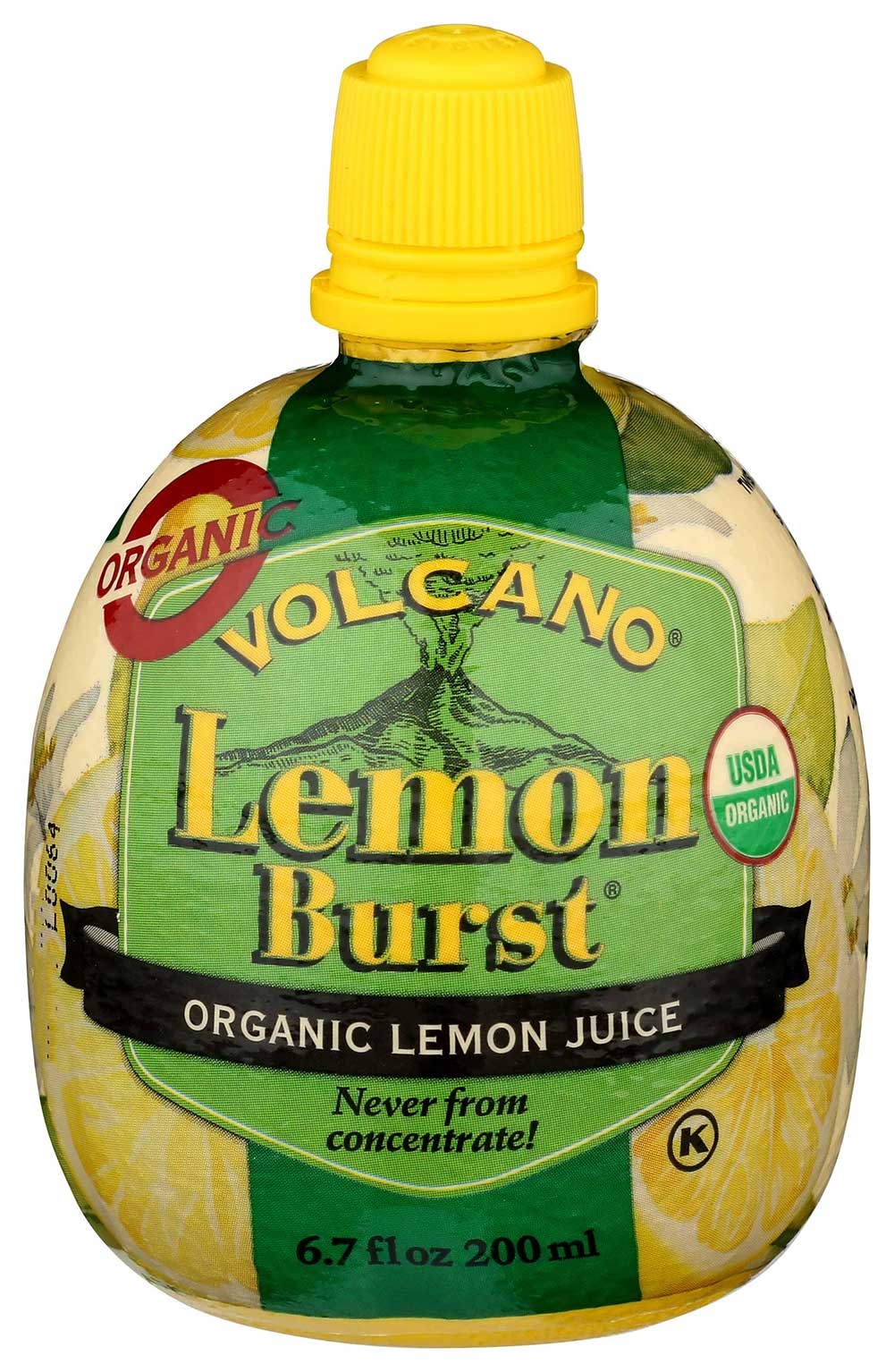 Volcano Bursts Organic Lemon Juice, 6.7 Ounce -- 12 per case