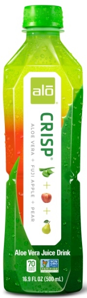 Alo Crisp Fuji Apple and Pea Aloe Vera Juice Drink, 16.9 Ounce -- 12 per case