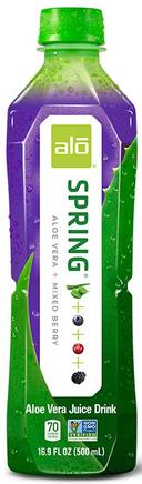Alo Spring Mixed Berry Aloe Vera Juice Drink, 16.9 Ounce -- 12 per case