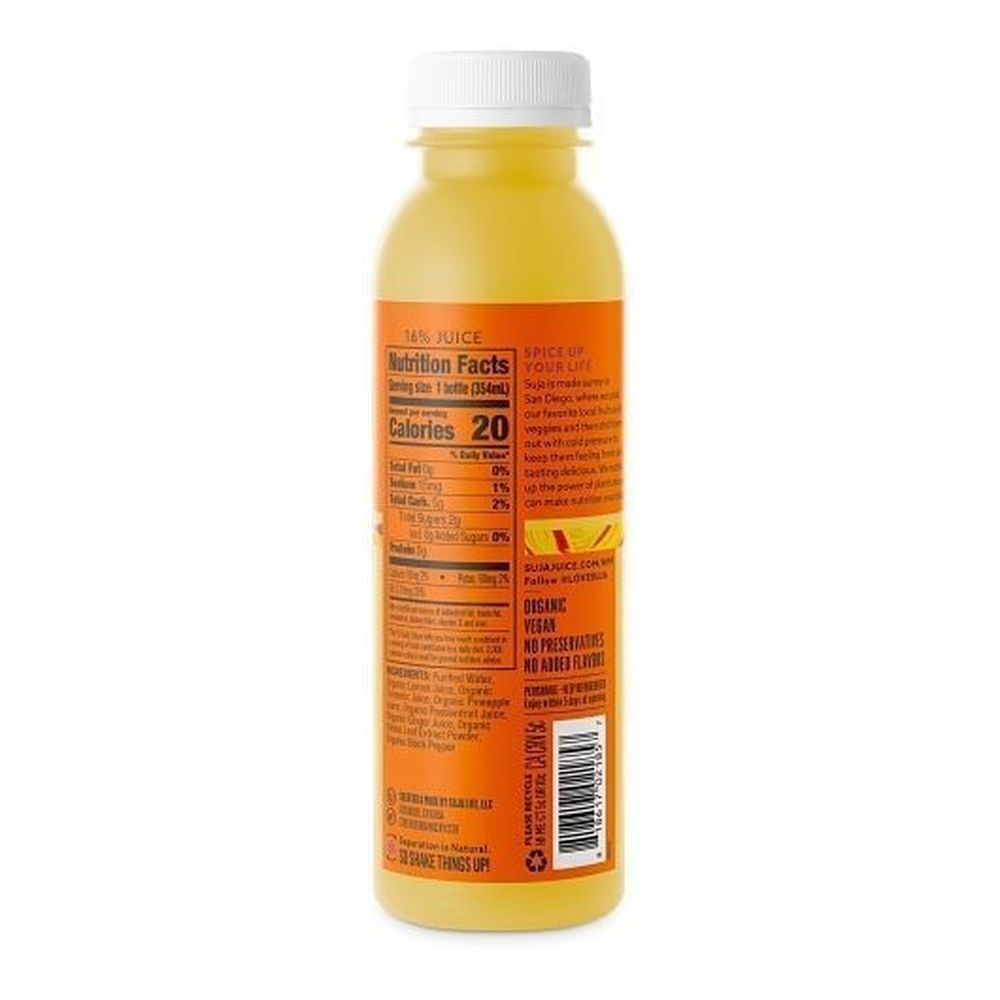 Suja Organic Turmeric Love Cold Pressed Juice, 12 Fluid Ounce -- 6 per case