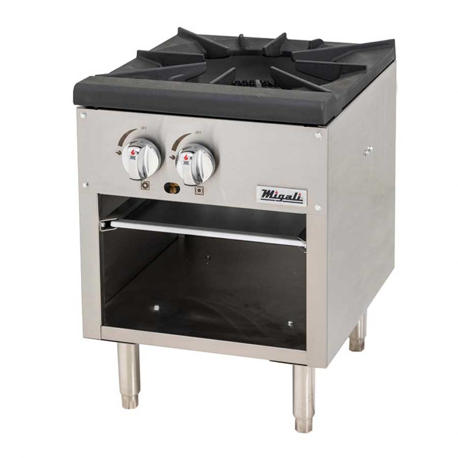 Migali 1 Burner Stock Pot Stove, 18 inch Width x 20.9 inch Depth x 22.8 inch Height