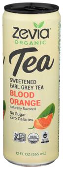 Zevia Organic Sweetened Blood Orange Earl Grey Tea, 12 Fluid Ounce -- 12 per case