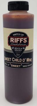 Riffs Smokehouse Sweet Child O Mine Blue BBQ Sauce, 16 Ounce -- 9 per case