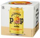 Culture Pop Orange Pop Soda, 12 Fluid Ounce - 4 per pack -- 6 packs per case