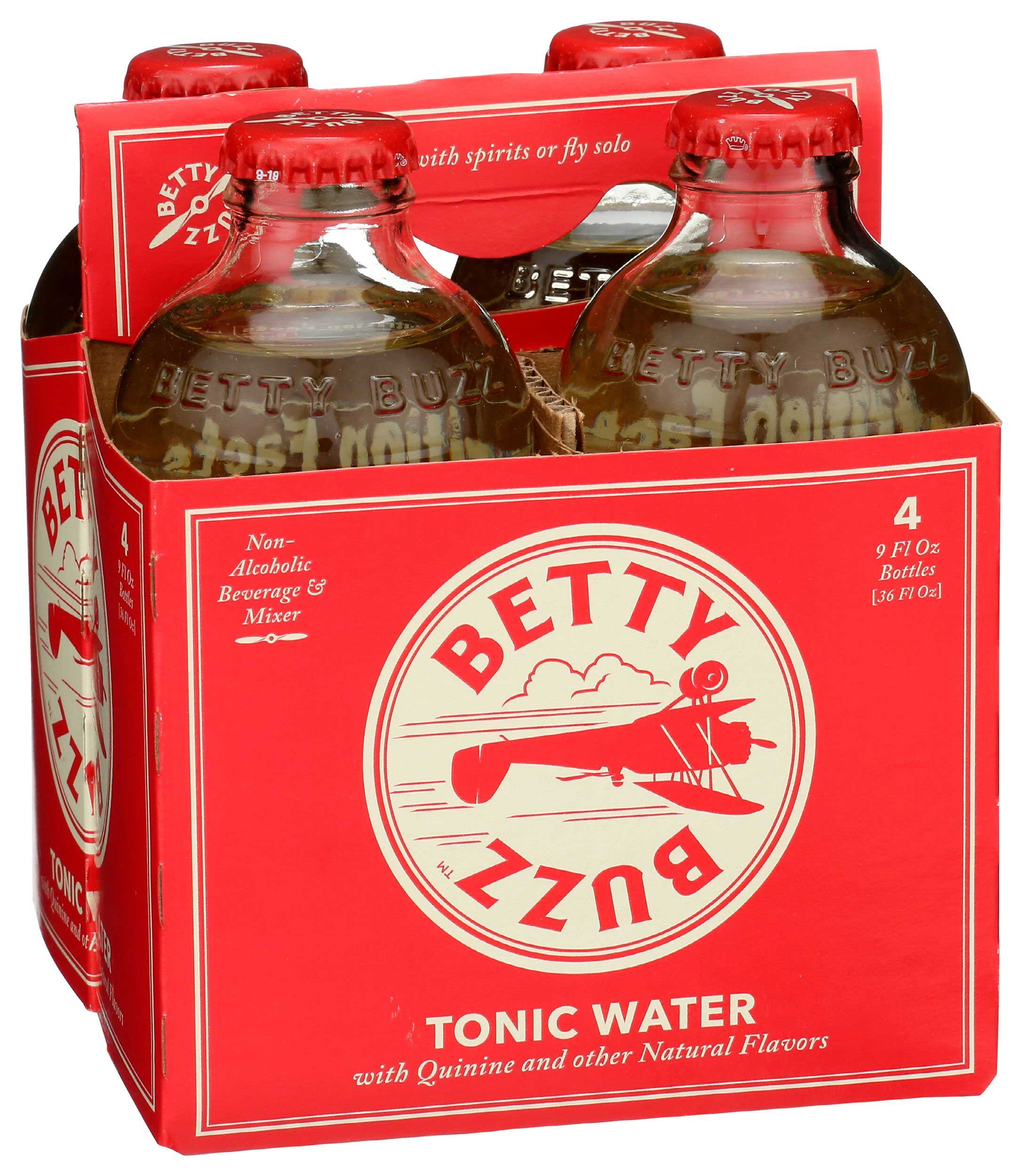 Betty Buzz Tonic Water, 9 Fluid Ounce - 4 per pack -- 6 packs per case
