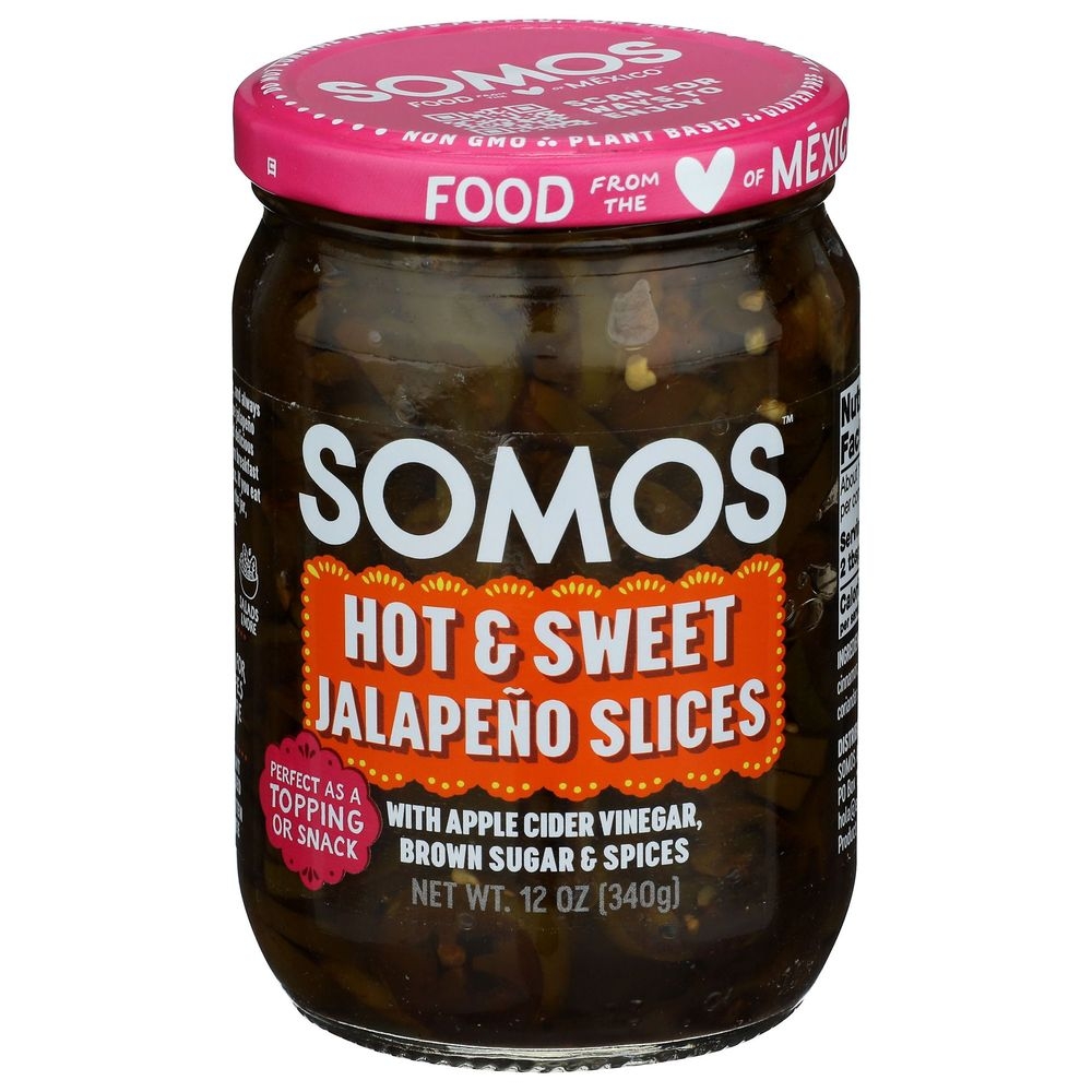 Somos Hot and Sweet Jalapeno Slices, 12 Ounce -- 6 per case