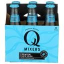 Q Mixers 6.7 Fluid Ounce Premium Club Soda, 6 count -- 4 per case