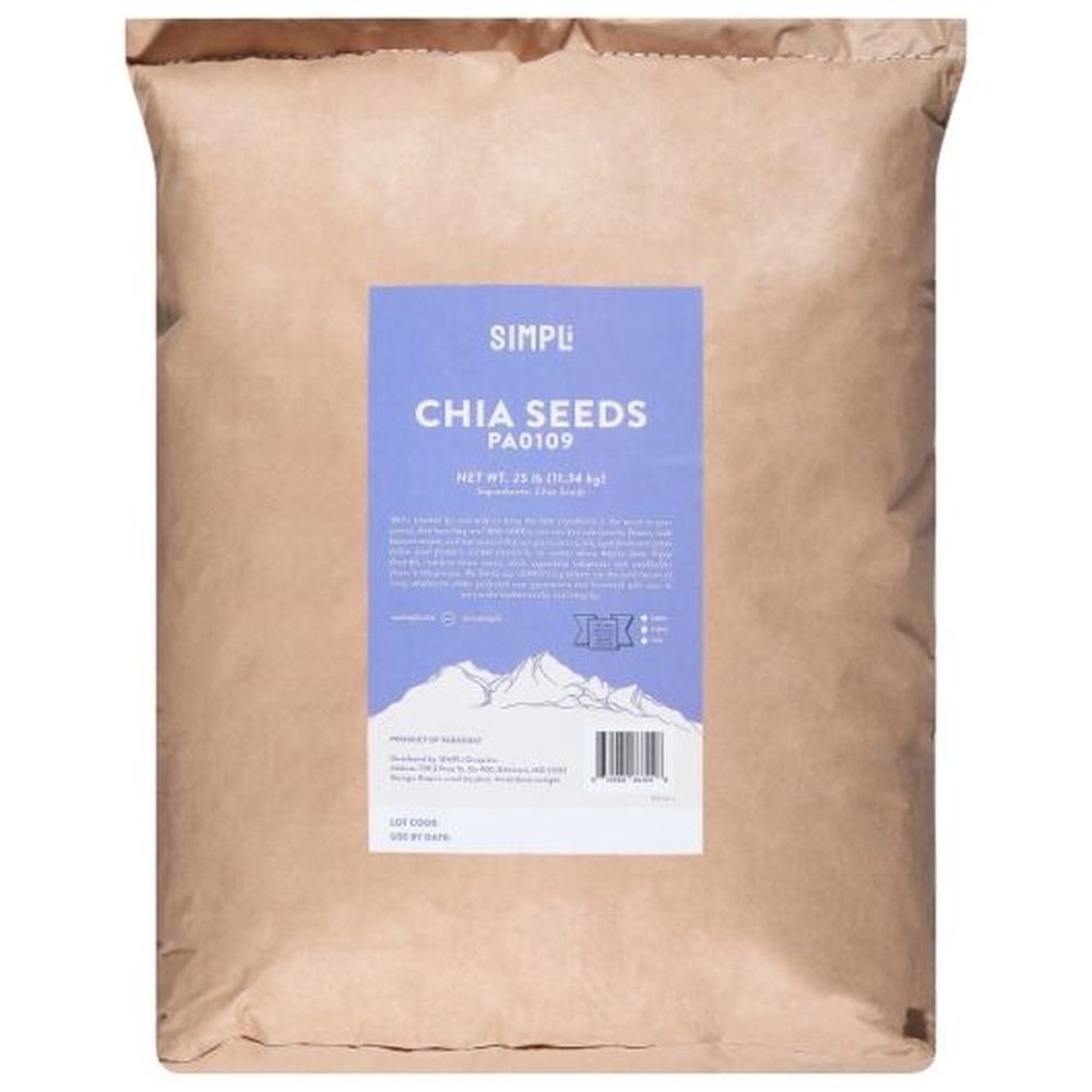 Simpli Chia Seeds, 25 Pound