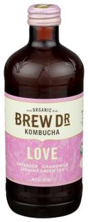 Brew Dr Raw Organic Love Kombucha, 14 Fluid Ounce -- 12 per case