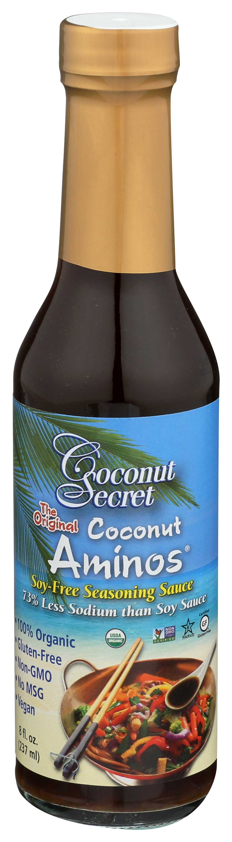 Coconut Secret Organic Raw Coconut Aminos, 8 Fluid Ounce -- 12 per case.