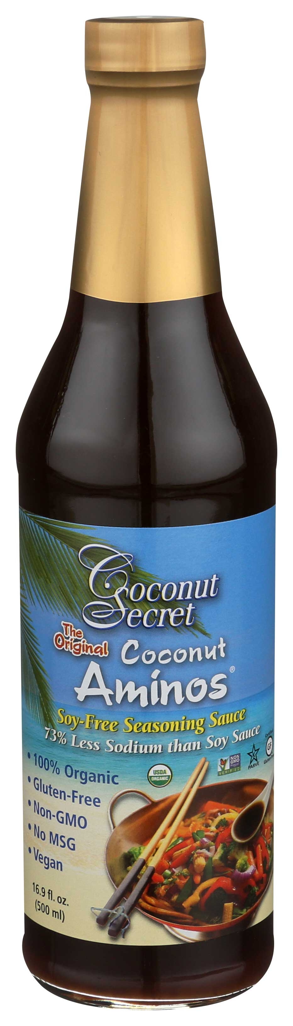 Coconut Secret Organic Coconut Aminos Seasoning Sauce, 16.9 Fluid Ounce -- 6 per case.
