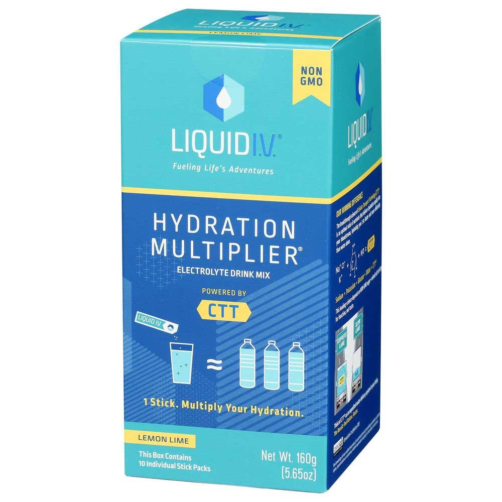 Liquid IV Hydration Multiplier Lemon Lime Electrolyte Drink Mix, 5.65 Ounce