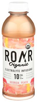 Roar Organic Georgia Peach Electrolyte Infusions Sports Drink, 18 Fluid Ounce -- 12 per case