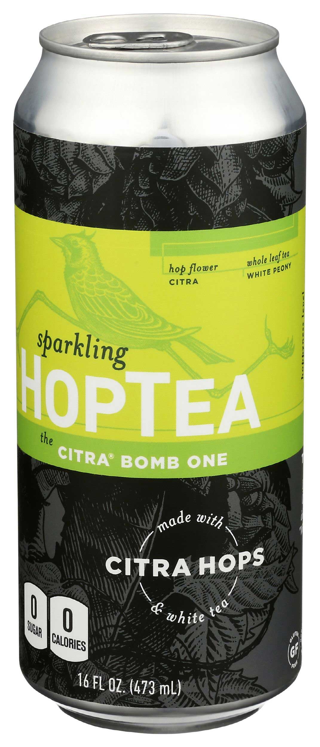 Hoplark The Citra Bomb One Sparkling Hop Tea, 16 Fluid Ounce -- 12 per case