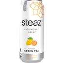 Steaz Organic Zero Calorie Peach Mango Iced Tea, 16 Ounce -- 12 per case.