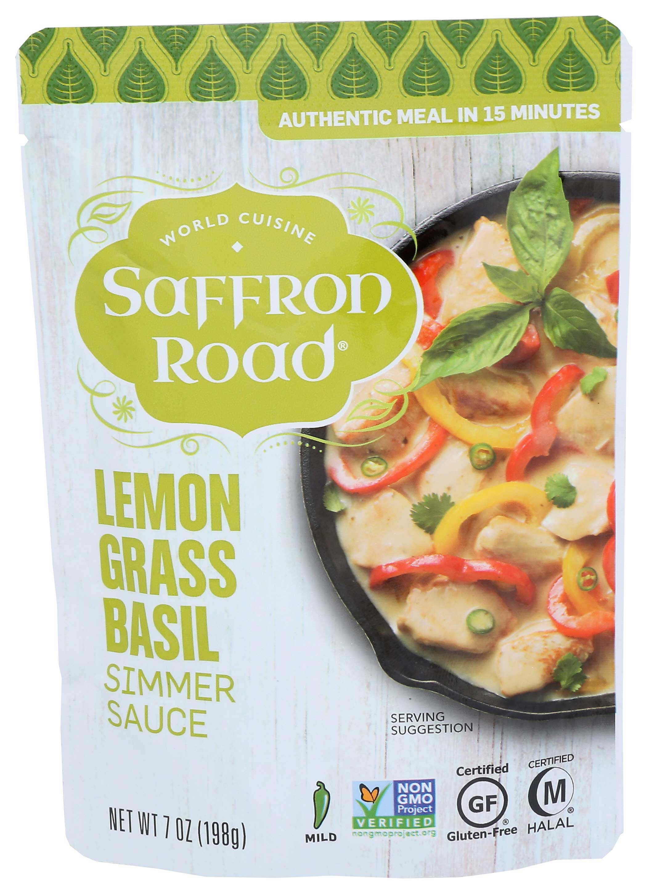 Saffron Road Lemongrass Basil Simmer Sauce, 7 Ounce -- 8 per case