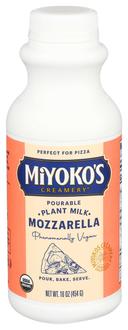 Miyokos Creamery Organic Liquid Vegan Cashew Milk Pizza Mozzarella Cheese, 16 Ounce -- 6 per case