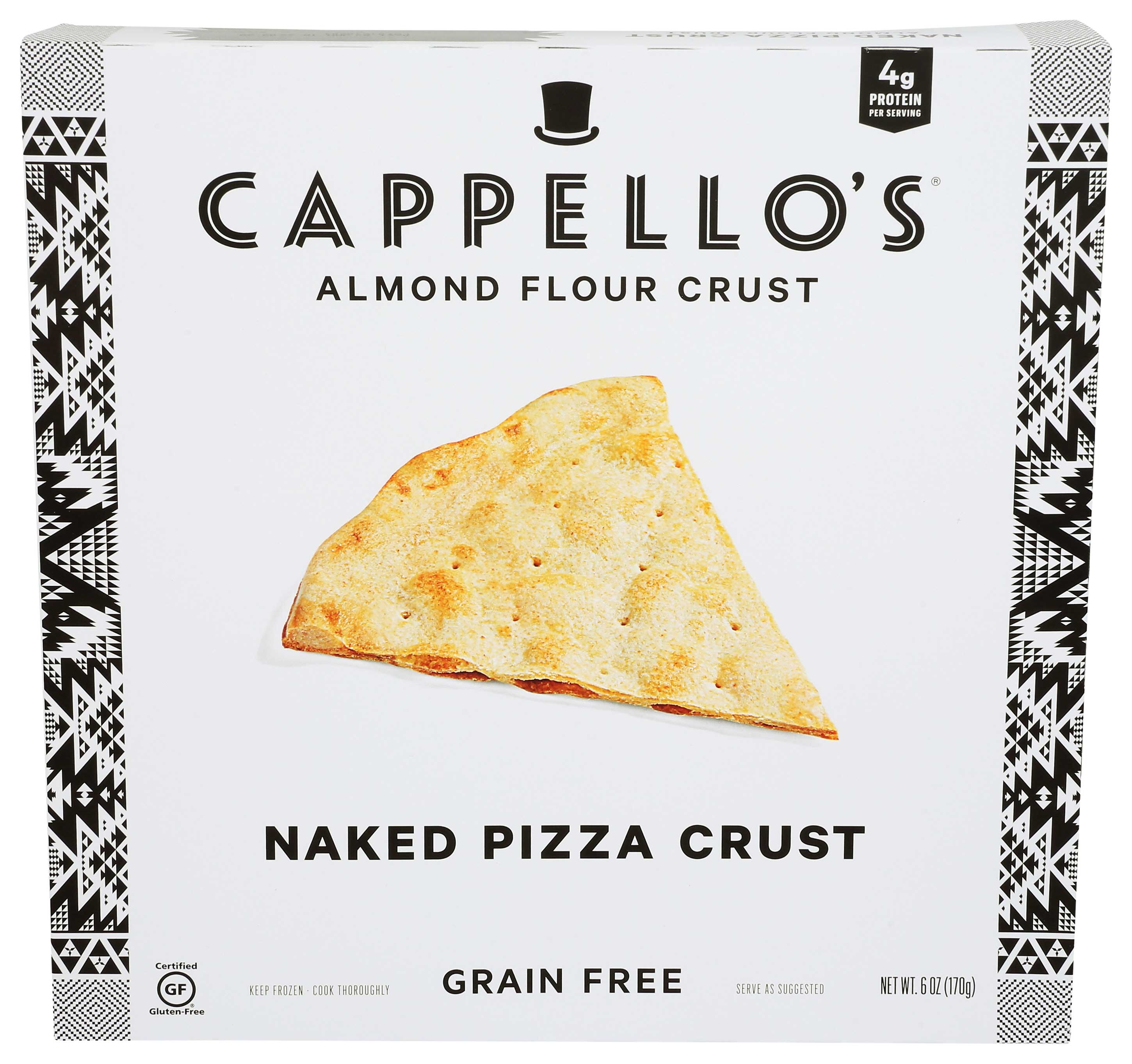 Cappellos Naked Pizza Crust, 6 Ounce -- 6 per case