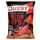 Quest Hot and Spicy Tortilla Chips, 1.1 Ounce -- 8 per case