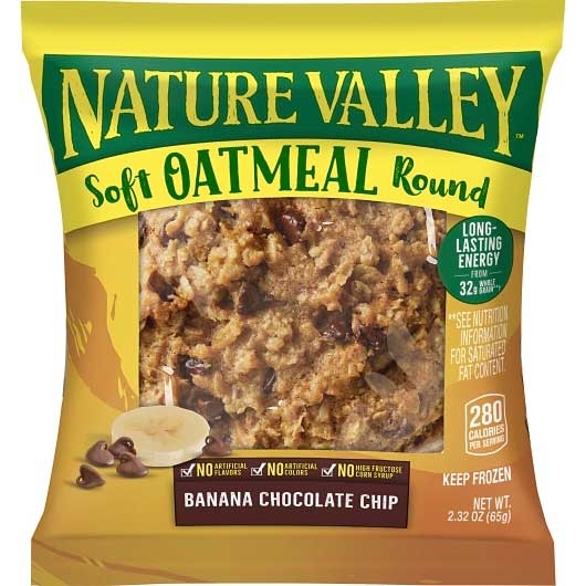 Nature Valley Banana Chocolate Chip Soft Oatmeal Round, 2.32 Ounce -- 72 per case
